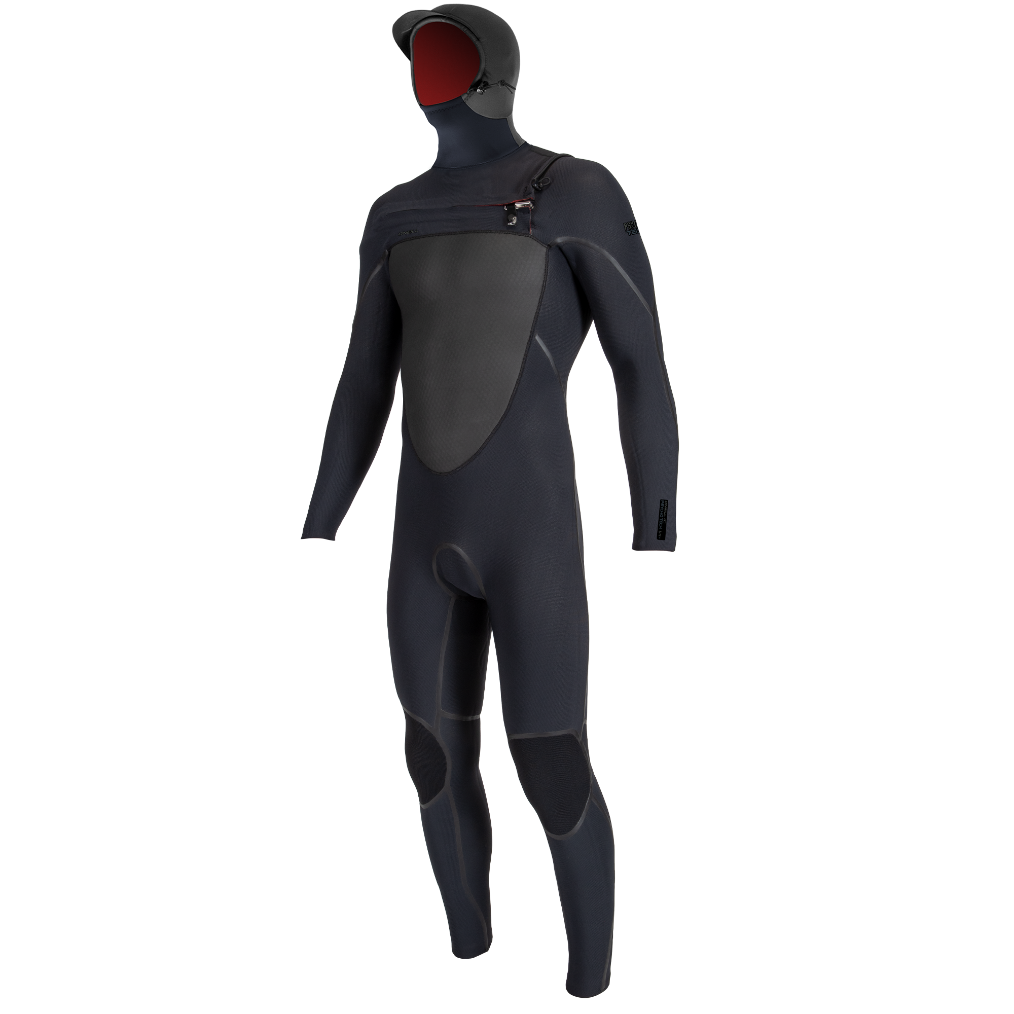 O'Neill Psycho Tech 6/4mm Hooded Fullsuit - Black/Black