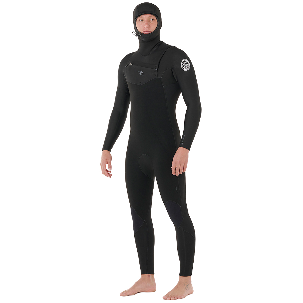 Rip Curl Dawn Patrol 5/4 Chest Zip Fullsuit Hooded Wetsuit - Image