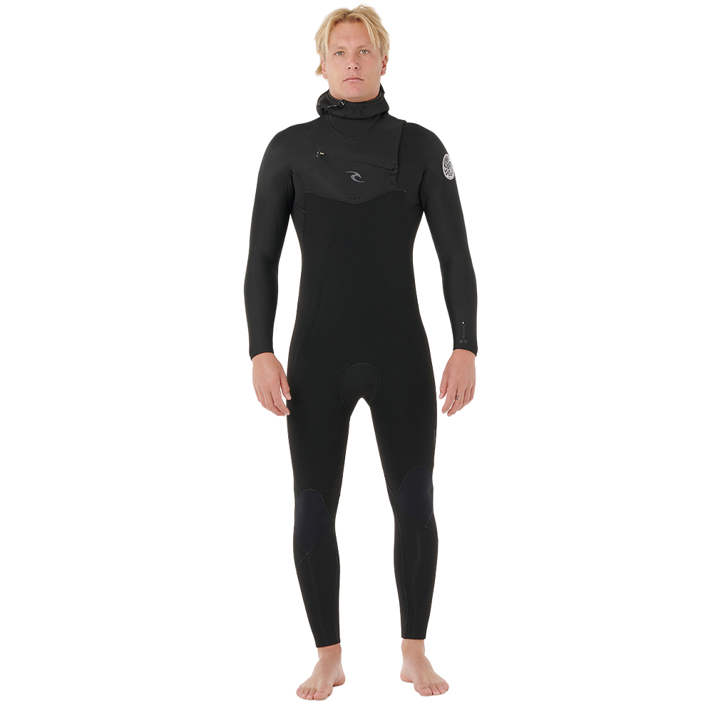 Rip Curl Dawn Patrol 5/4 Chest Zip Fullsuit Hooded Wetsuit - Image