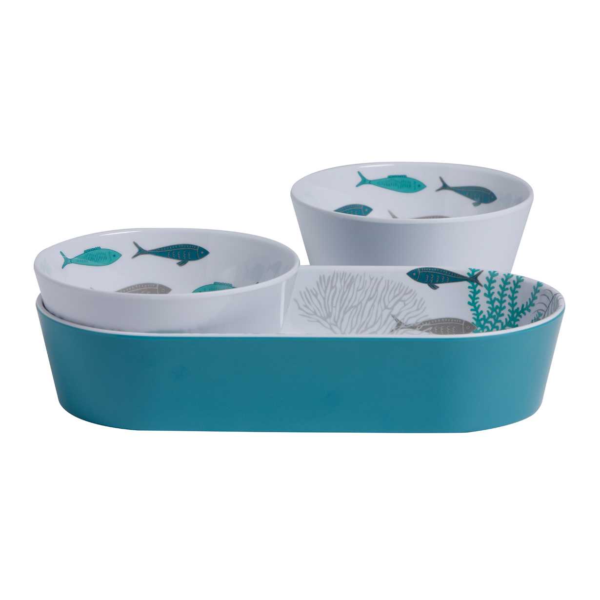 Coastal Melamine Snack Set - Image