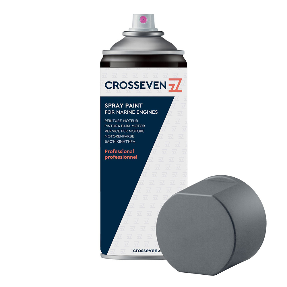 Crosseven Honda Grey Metallic Engine Spray Paint - 400ml - Image
