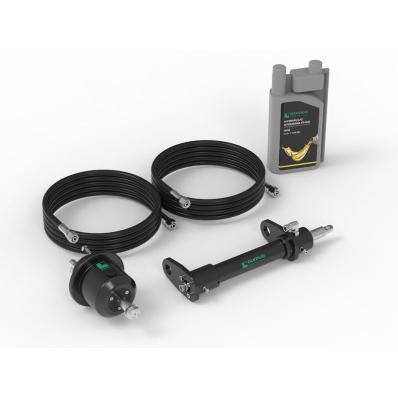 Glydus Hydraulic Steering Kit for Outboards up to 90 HP - Image
