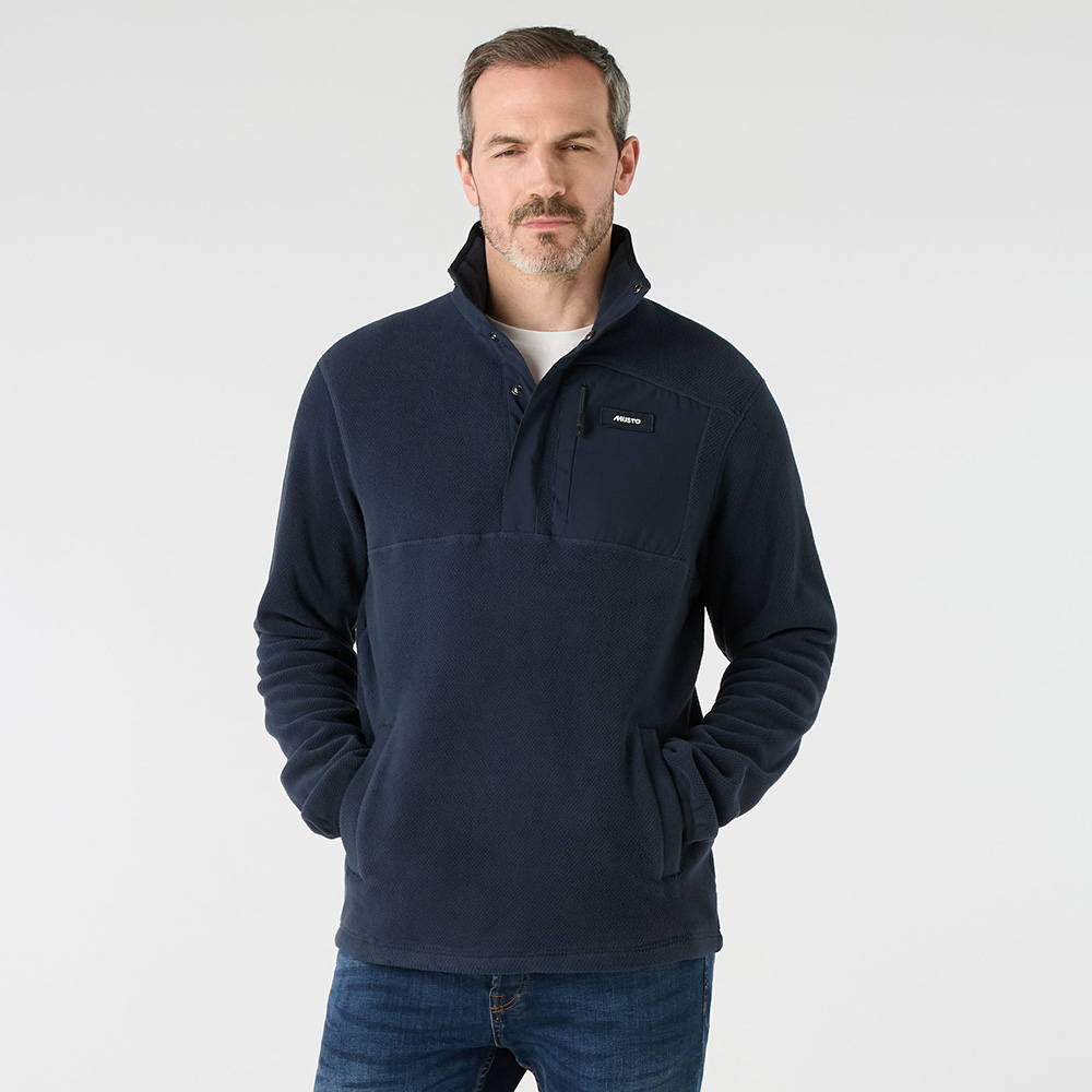 Musto Classic Snap Fleece - Navy