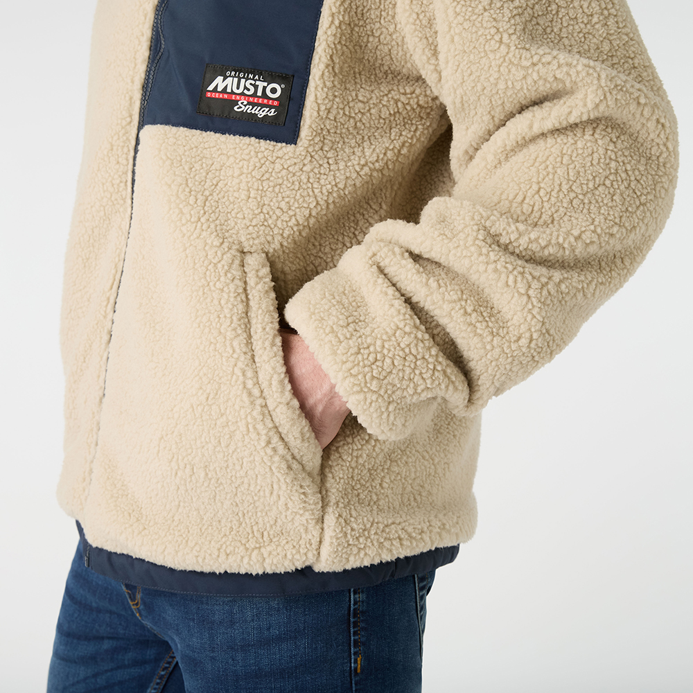 Musto Snug Reversible Pile Jacket - Navy