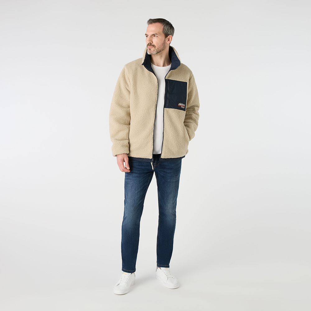 Musto Snug Reversible Pile Jacket - Navy