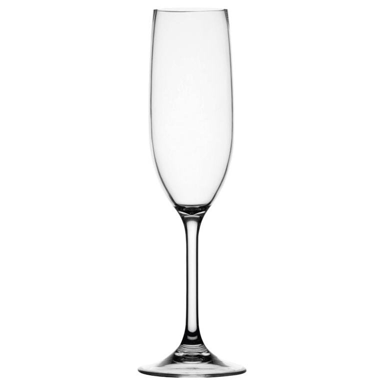 Non-Slip Champagne Glass (Plastic) Party Clear - Single - Image