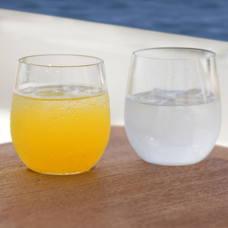 Non-Slip Water Glass (Plastic) Party Clear - Single - Image