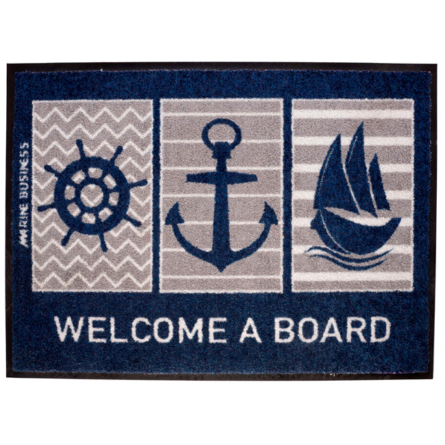 Non Slip Welcome Aboard Boat Mat 70 x 50cm - Image