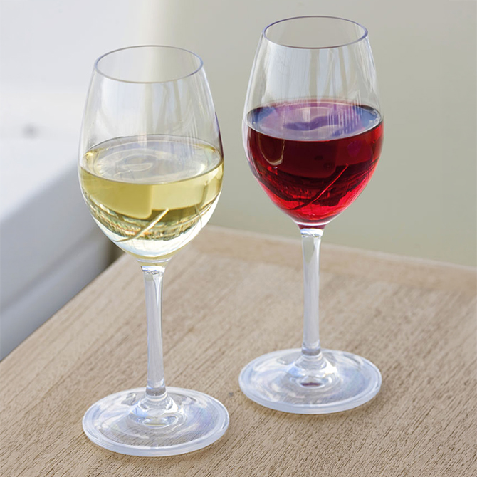 Non-Slip Wine Glass (Plastic) Party Clear - Single - Image
