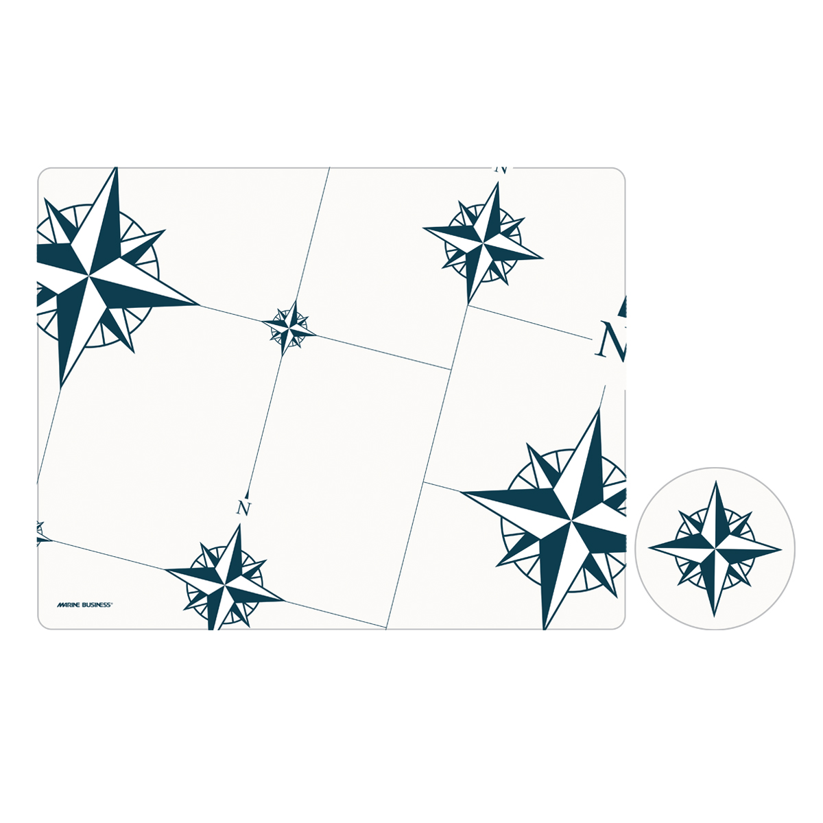 Northwind Antimicrobial Placemat & Coaster Set of 6 - Image