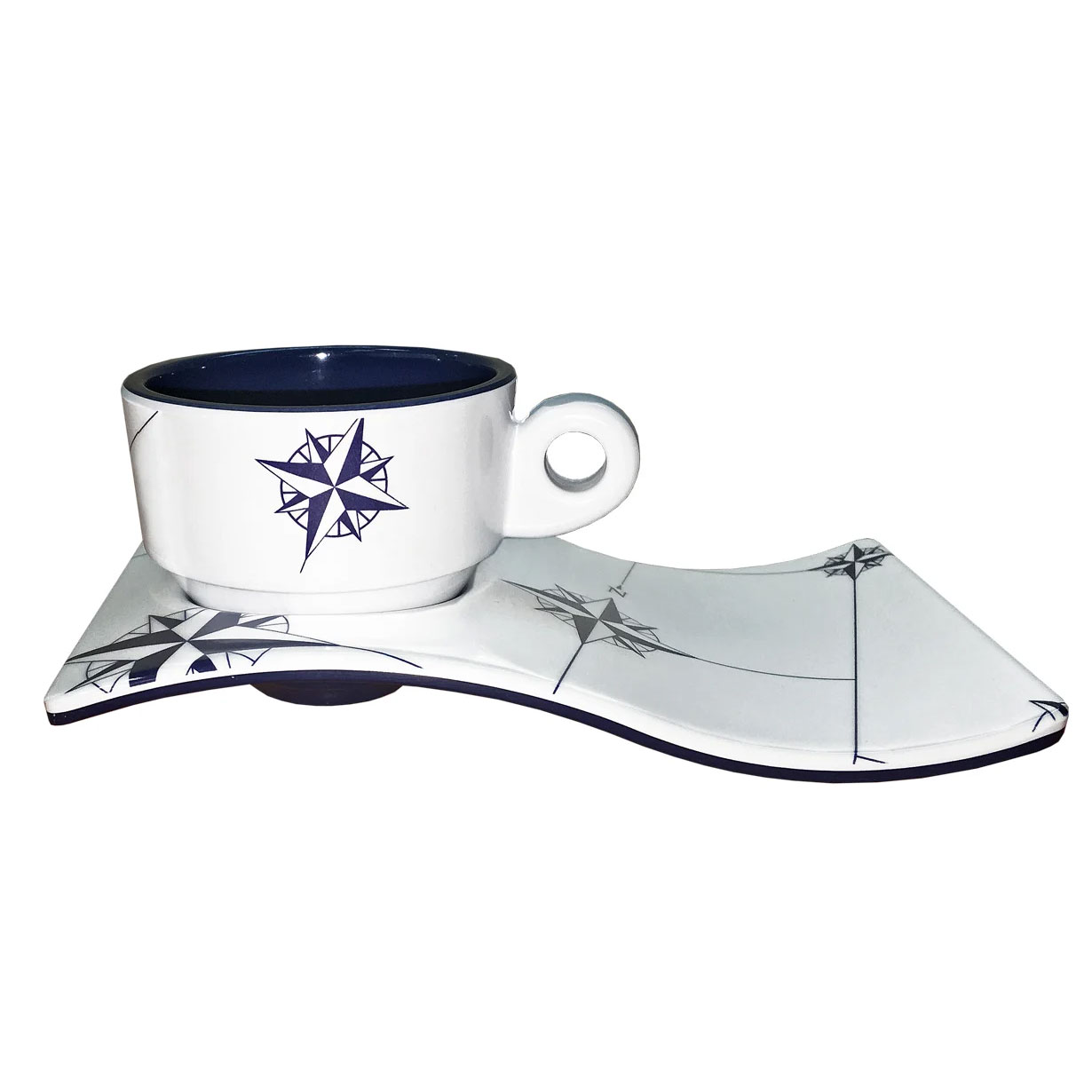 Northwind Melamine Coffee / Espresso Set - Cup and Saucer - Image