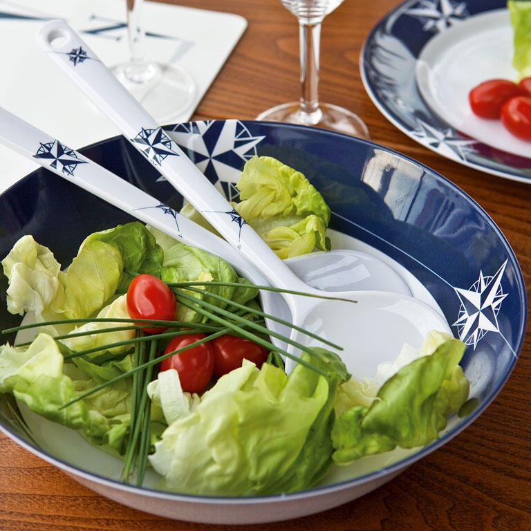 Northwind Melamine Salad Bowl + Servers - Image