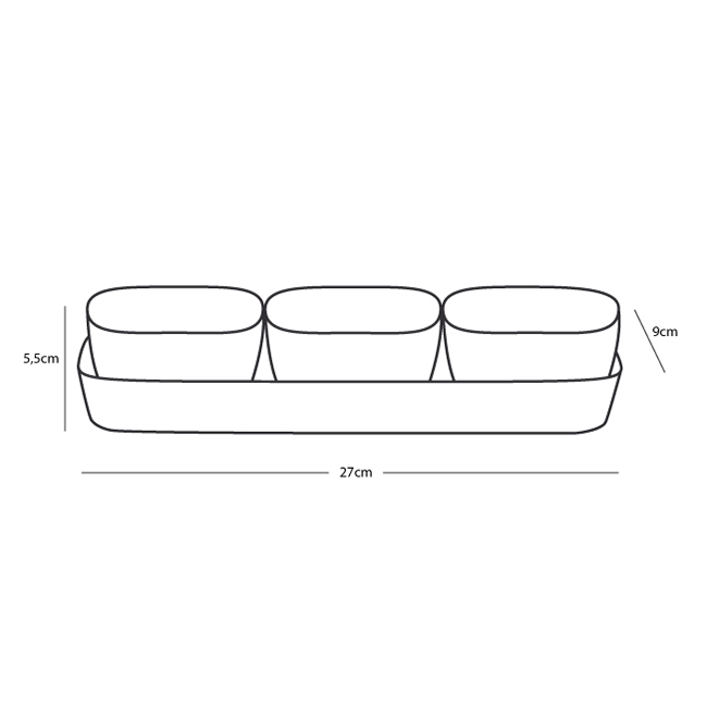 Northwind Melamine Snack Set - Image