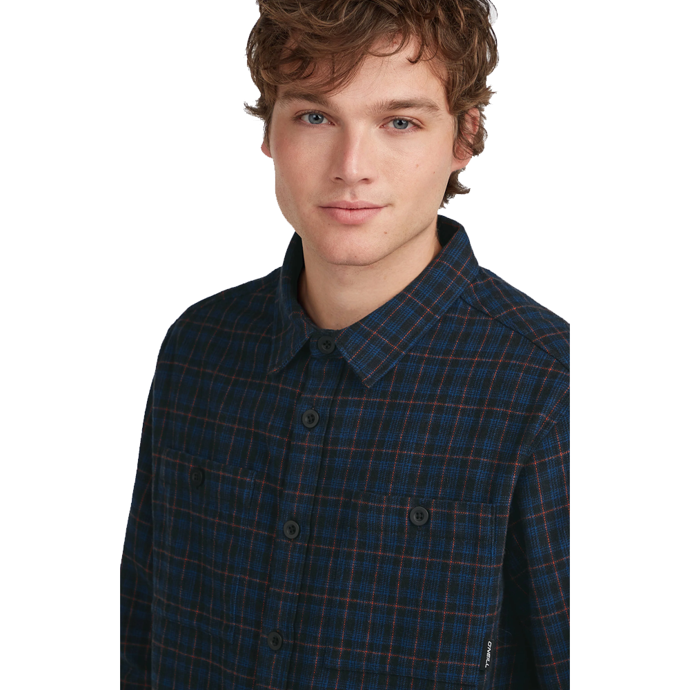 O'Neill Must-Have Flannel Shirt - Black Mini Check Plaid