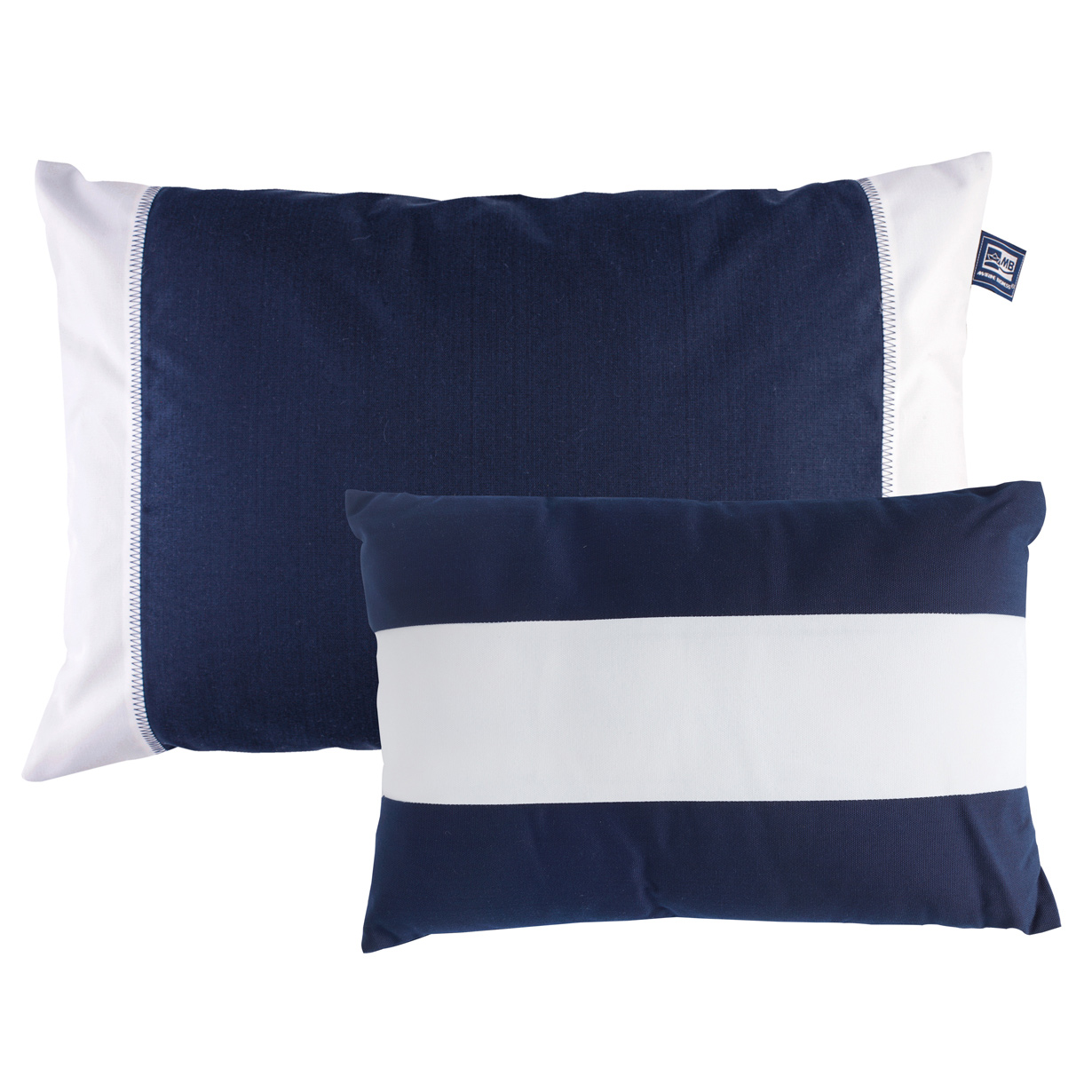 Waterproof Cushions Set - 2 Piece - Blue / White - Image