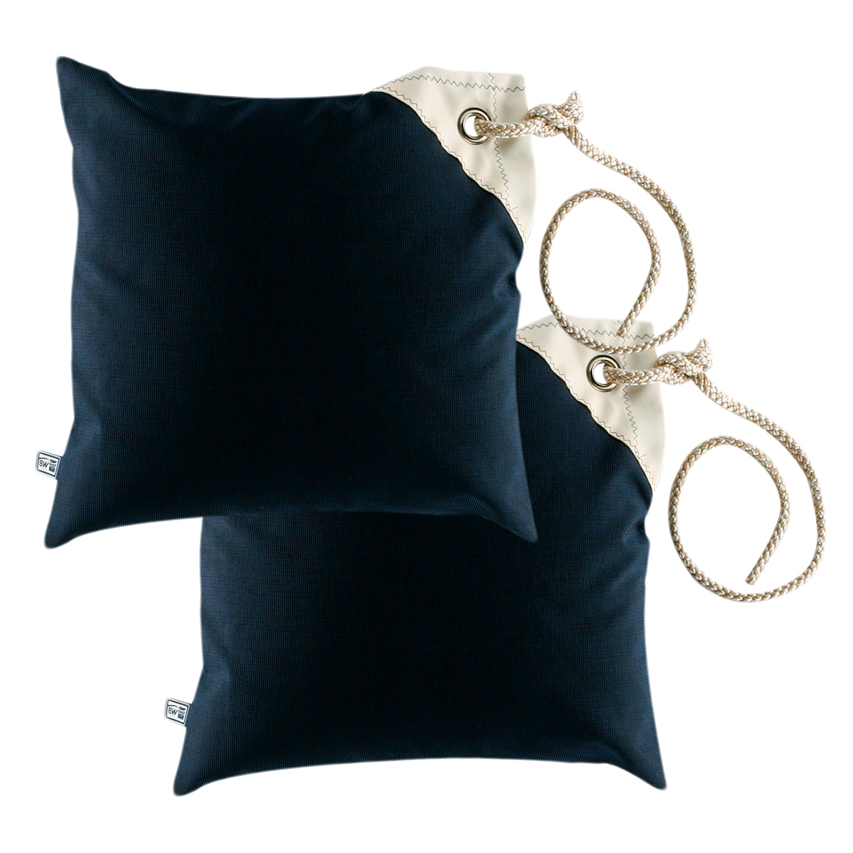 Waterproof Cushions Set of 2 - Navy Blue - Image